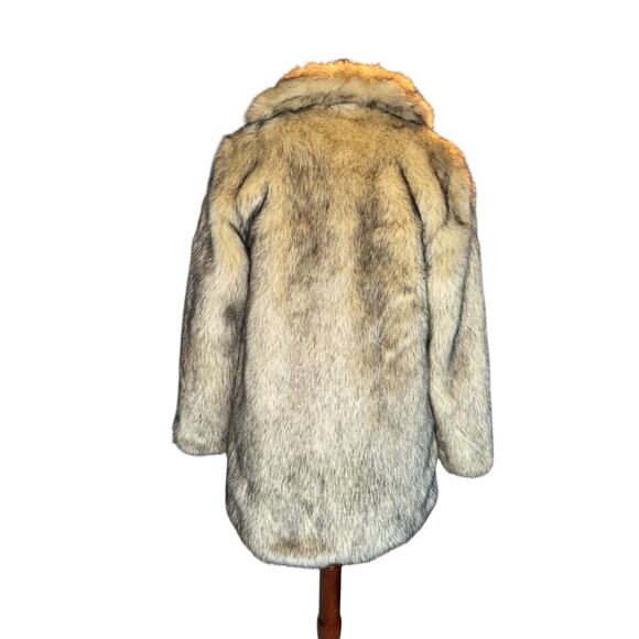 MINKPINK Faux Fur Coat | Medium | Leopard Lining | Hook Closure - Picture 4 of 11